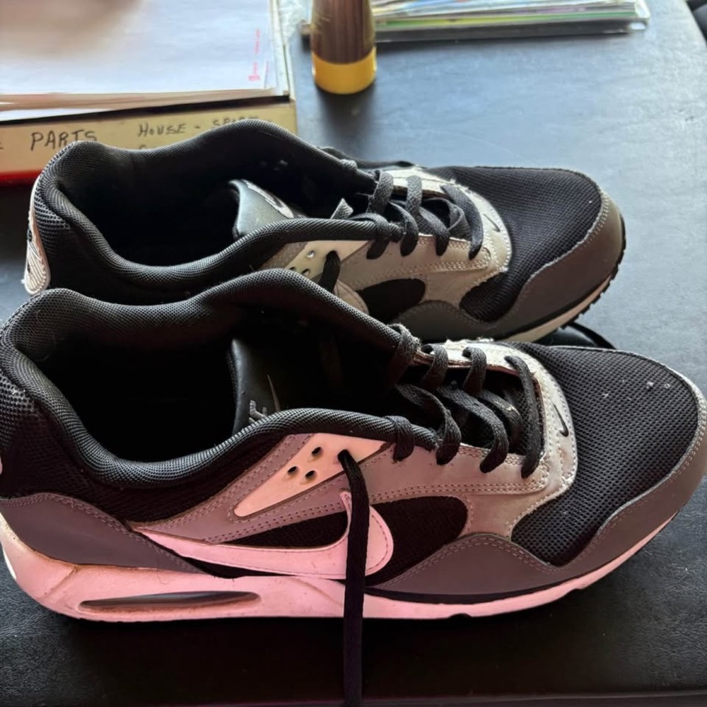 Nike Black and White Air Max Shoes